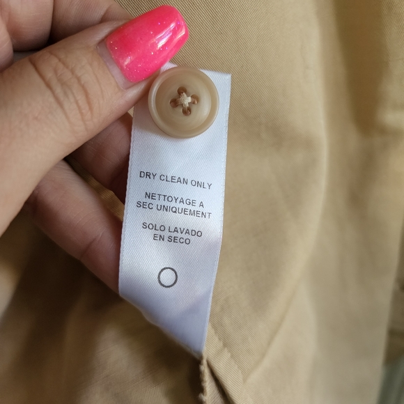 Frame Linen Blend Tan Belted Jacket, Sz XS - Picture 9 of 13